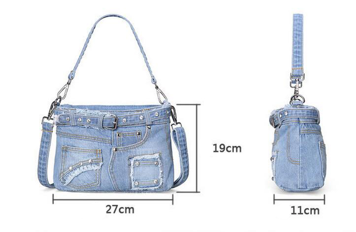 BB1022-2 lady denim handbag